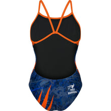Załaduj obraz do przeglądarki galerii, Mad Rock Orange/Blue Swimsuit | Colorful Swimwear - Mad Hoppers
