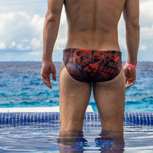 Load image into Gallery viewer, Hell&#39;s Gate Red Men&#39;s Brief | Bold Comfort - Mad Hoppers

